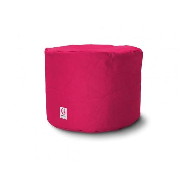 Round Ottoman Outdoor Bean Bag - Pink-abc