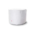 Round Ottoman Outdoor Bean Bag - White-abc