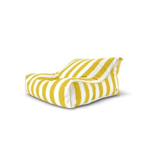 Uluwatu Striped Double Lounger Outdoor Bean Bag - Yellow-abc