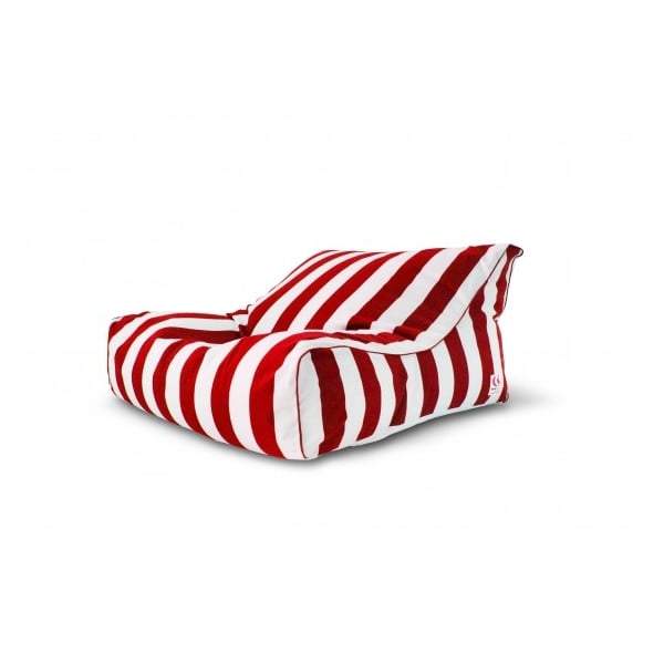 Uluwatu Striped Double Lounger Outdoor Bean Bag - Red-abc
