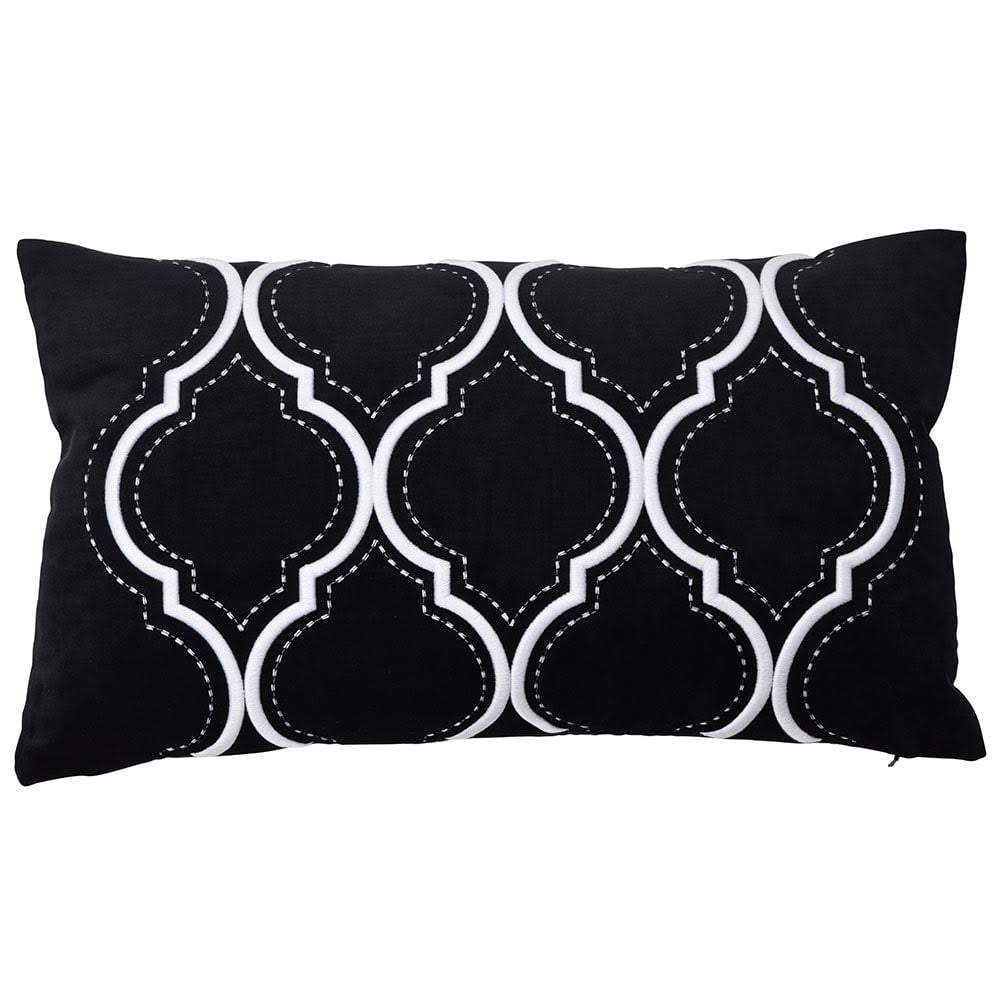 Santa Monica Black Cushion Cover-abc