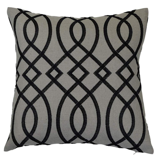 Bianca Black Cushion Cover-abc