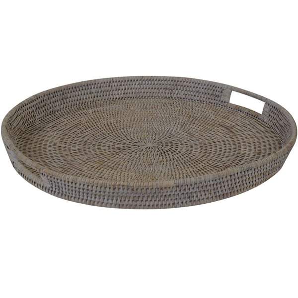Verandah Natural Rattan Tray Round Large-abc
