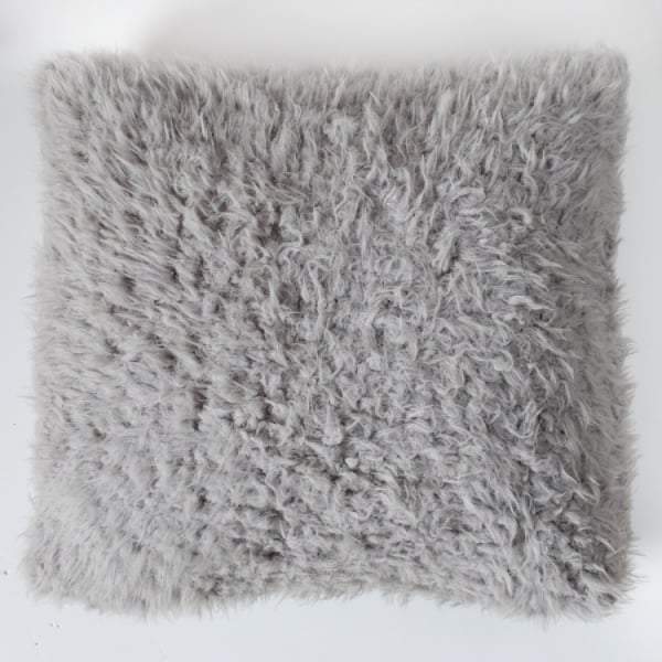 Sherpa Cushion Grey 500x500mm-abc