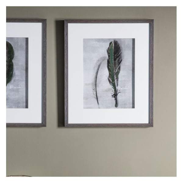 Feather II Framed Art W480 x D50 x H580mm-abc