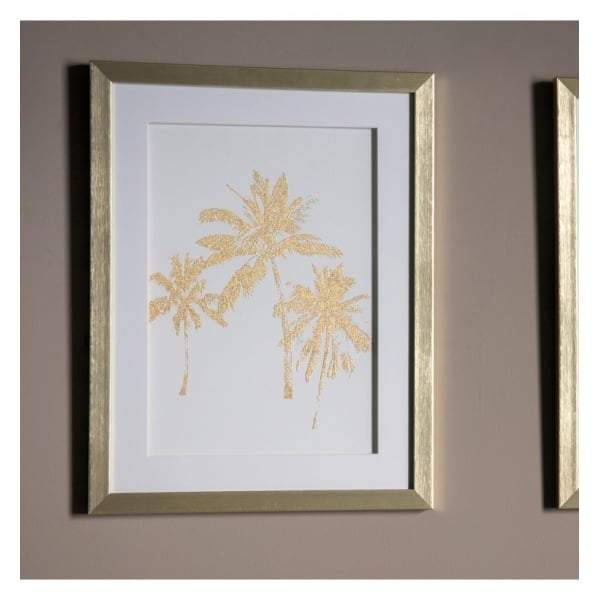 Date Palms Framed Art W330 x D20 x H430mm-abc