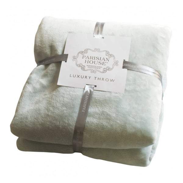 Flannel Fleece Throw Duck Egg 1400x1800mm-abc