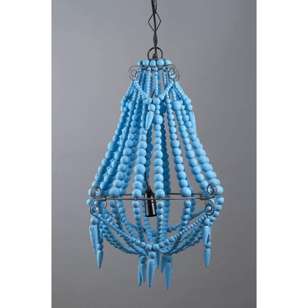 Beaded Chandelier Small Turquoise-abc
