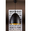 Egg Ceiling Lamp Black Brass-abc