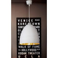 Egg Ceiling Lamp White Silver-abc