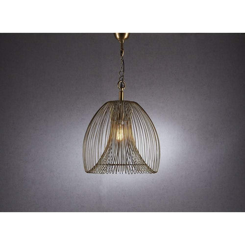 Baker Large Pendant Lamp in Gold-abc