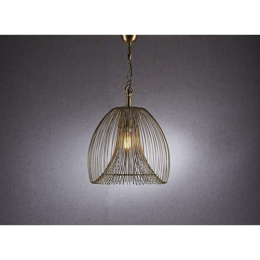 Baker Large Pendant Lamp in Gold-abc