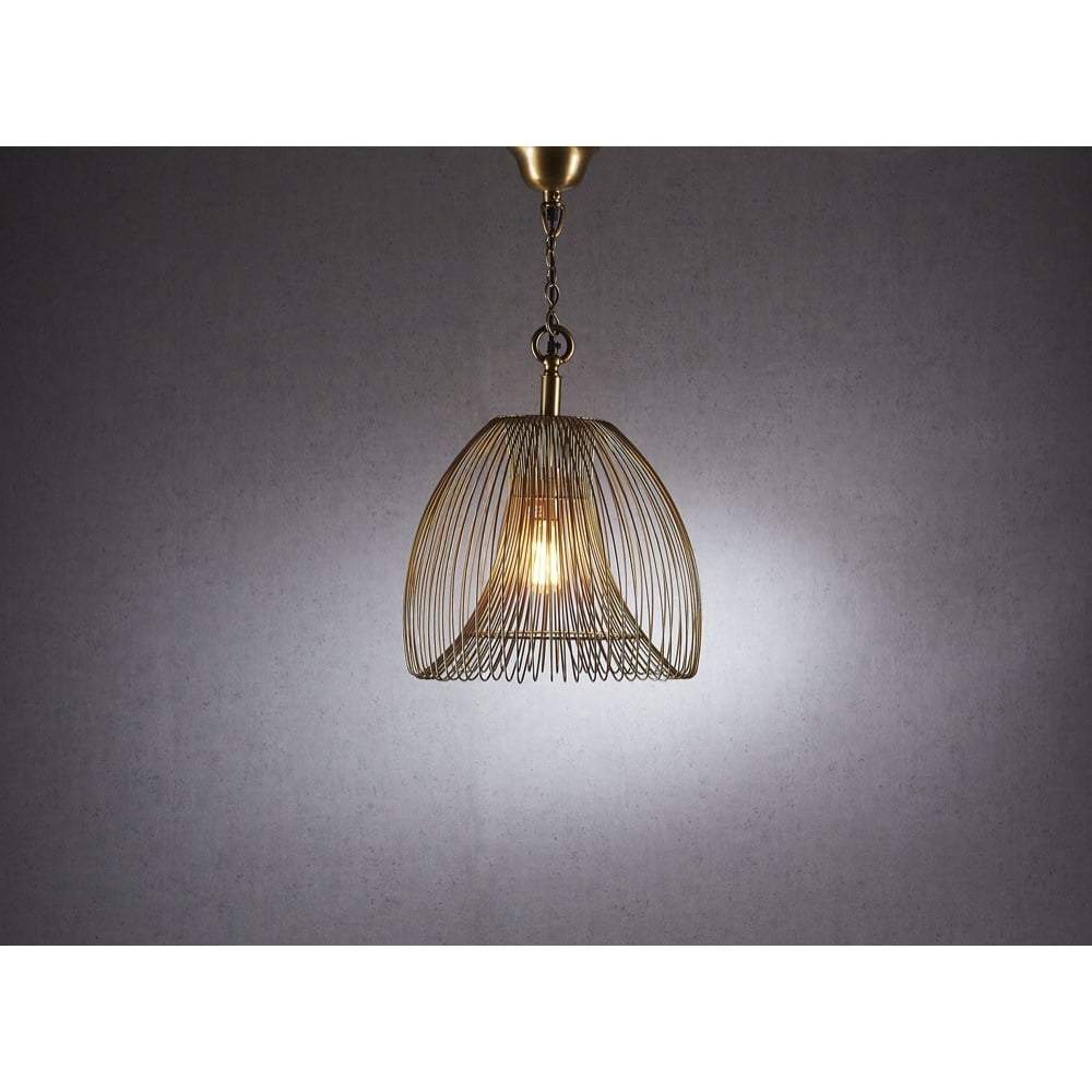 Baker Small Pendant Lamp in Gold-abc