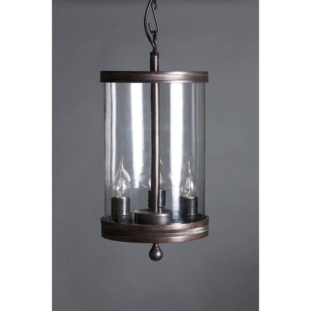 Carnaby Glass Hanging Lamp in Bronze-abc