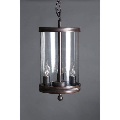 Carnaby Glass Hanging Lamp in Bronze-abc