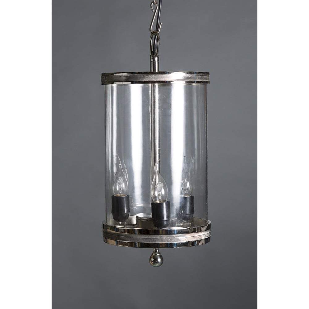 Carnaby Glass Hanging Lamp in Nickel-abc