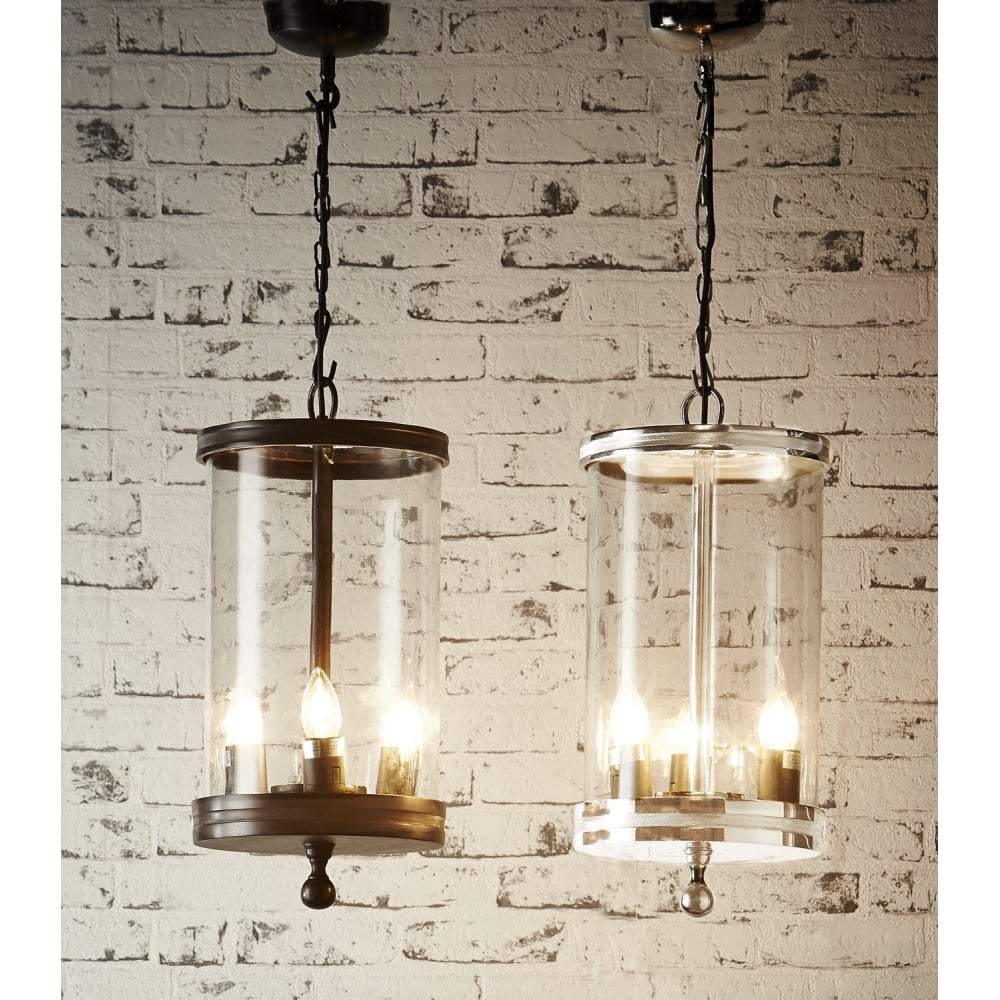 Carnaby Glass Hanging Lamp in Nickel-abc