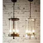 Carnaby Glass Hanging Lamp in Nickel-abc
