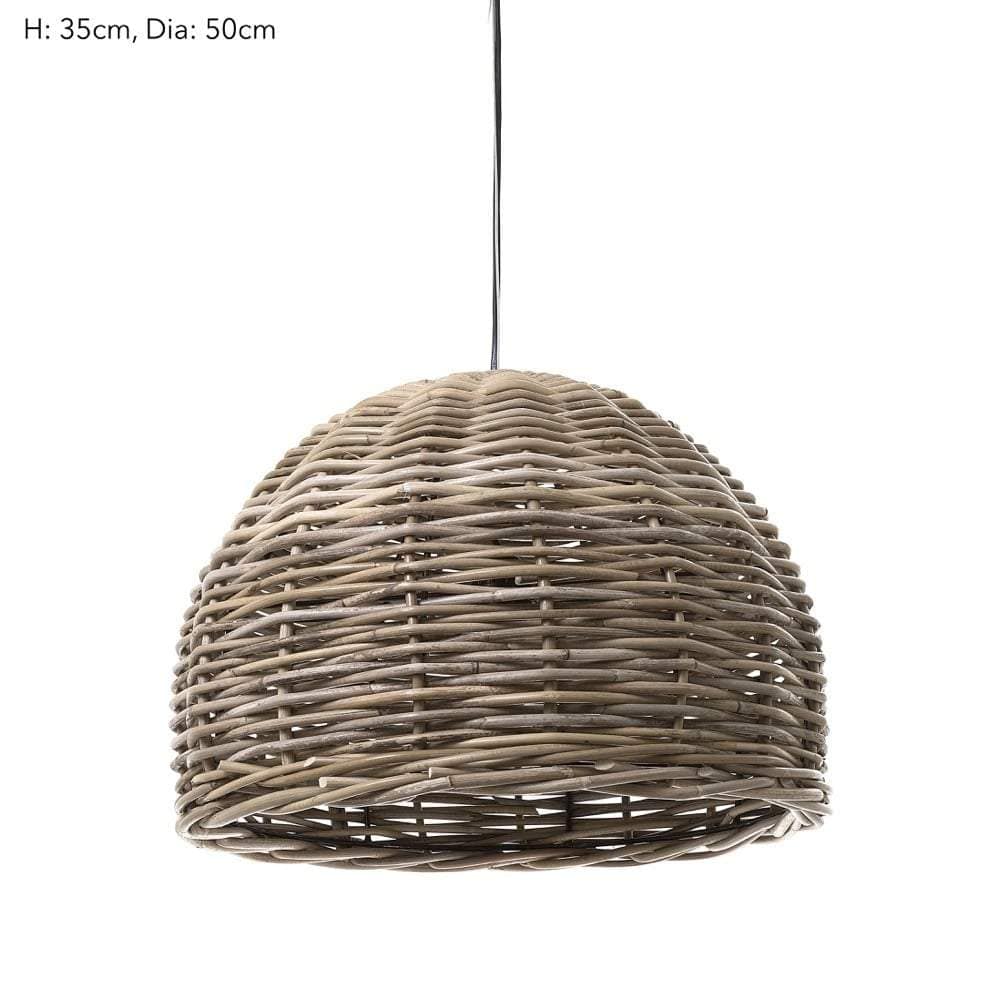 Rattan Small Hanging Pendant 50x30-abc