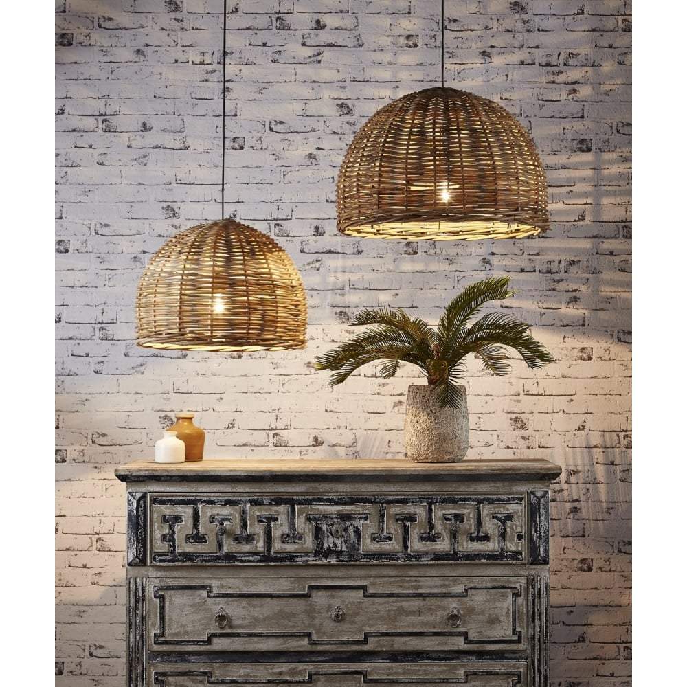 Rattan Small Hanging Pendant 50x30-abc