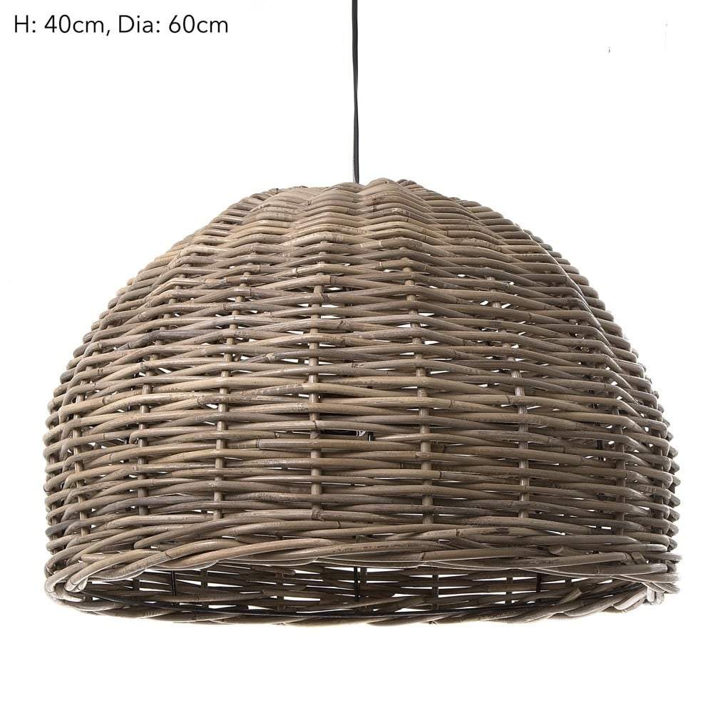 Rattan Large Hanging Pendant 60x40-abc
