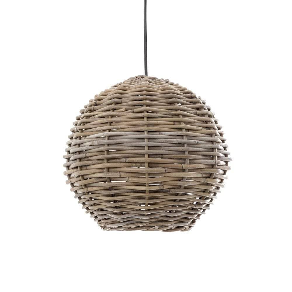 Rattan Round Hanging Pendant 30cm-abc