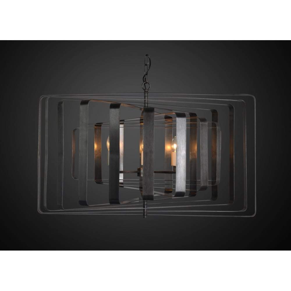 Tamarama Ceiling Light in Black Brass-abc