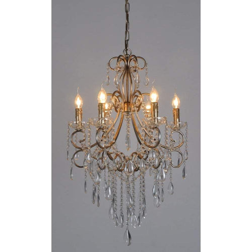 Raphael Chandelier in Antique Silver-abc