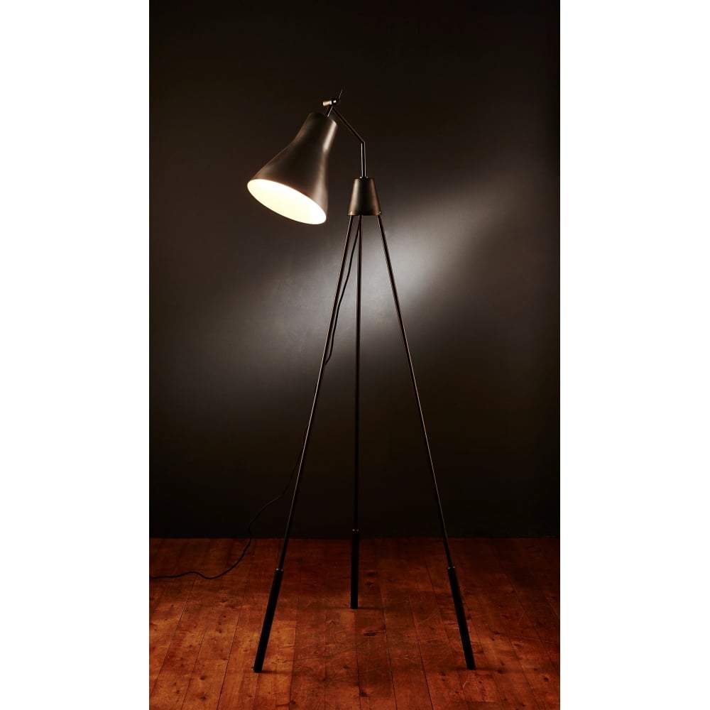 Rotterdam Floor Lamp in Antique Zinc-abc