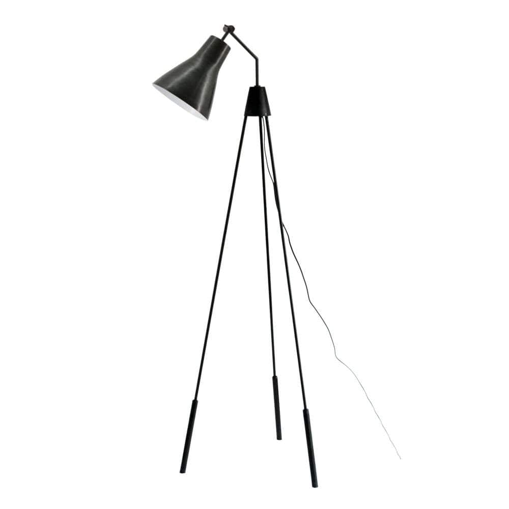 Rotterdam Floor Lamp in Antique Zinc-abc