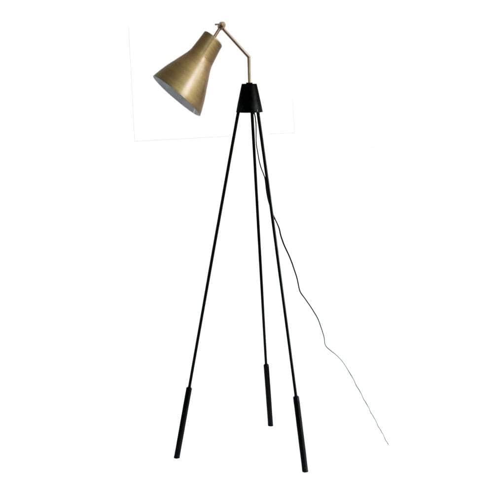 Rotterdam Floor Lamp in Antique Brass-abc