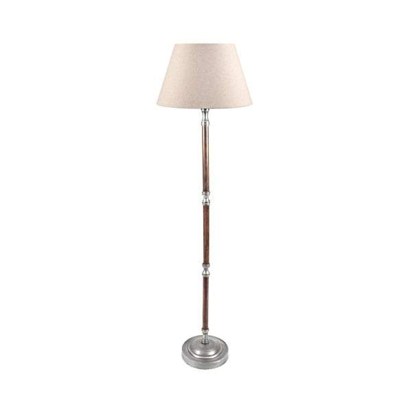 Brunswick Floor Lamp Base Silvr/Timber-abc