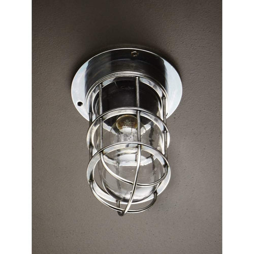 Emerald Ceiling Lamp in Antique Silver-abc