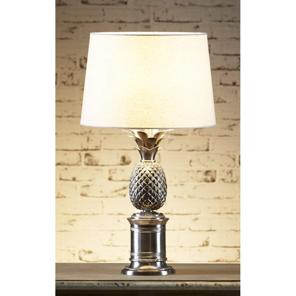 Bermuda Table Lamp Base Antique Silver-abc
