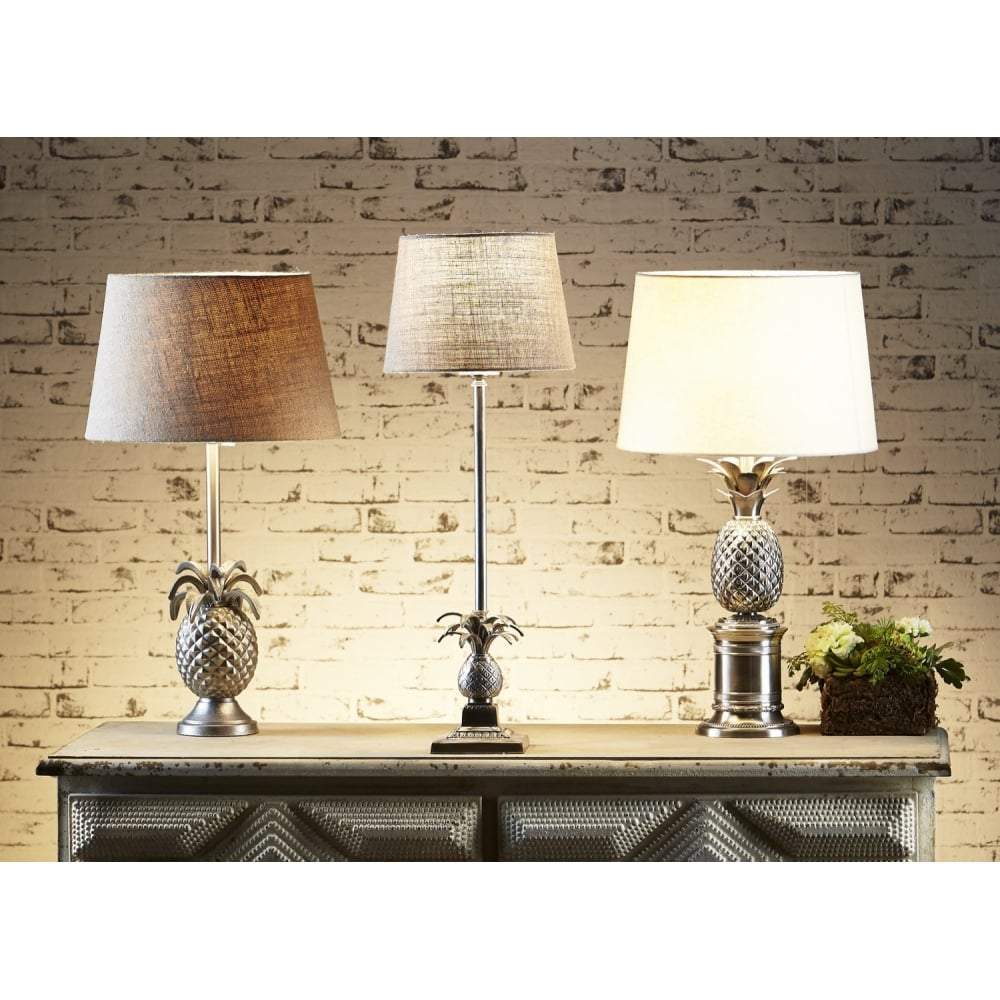 Bermuda Table Lamp Base Antique Silver-abc