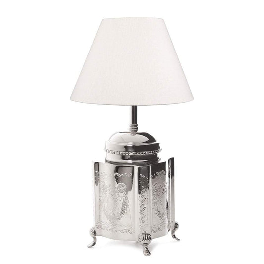 Kensington Table Lamp Base Nickel-abc