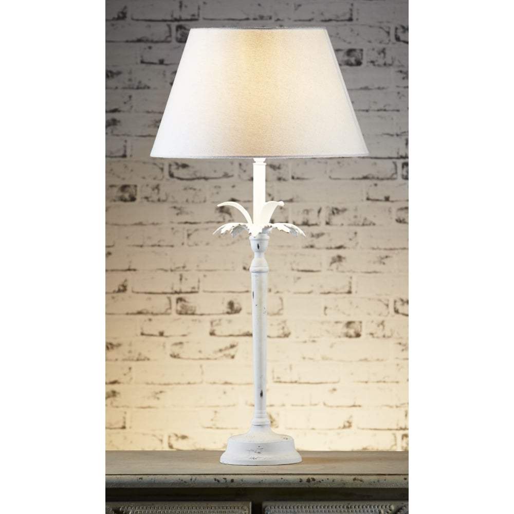 Casablanca Table Lamp Base White-abc