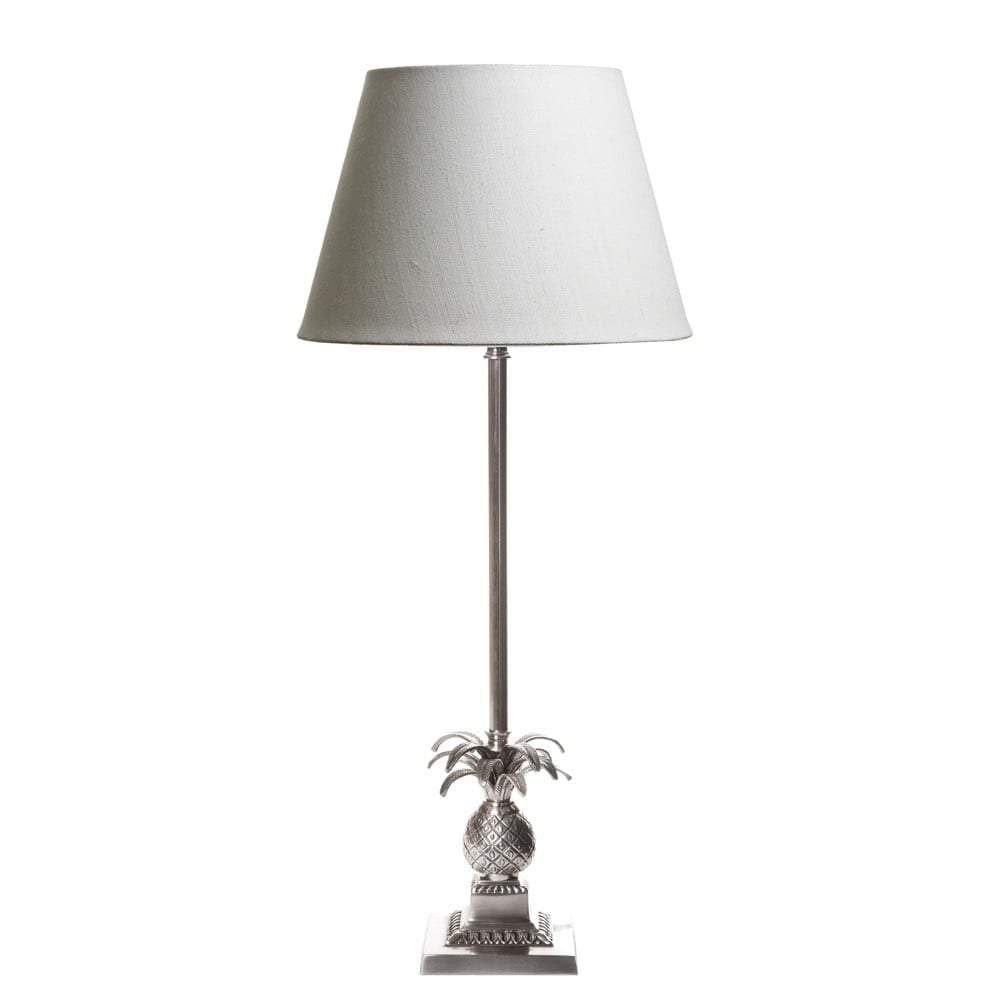 Caribbean Table Lamp Base Ant.Silver-abc