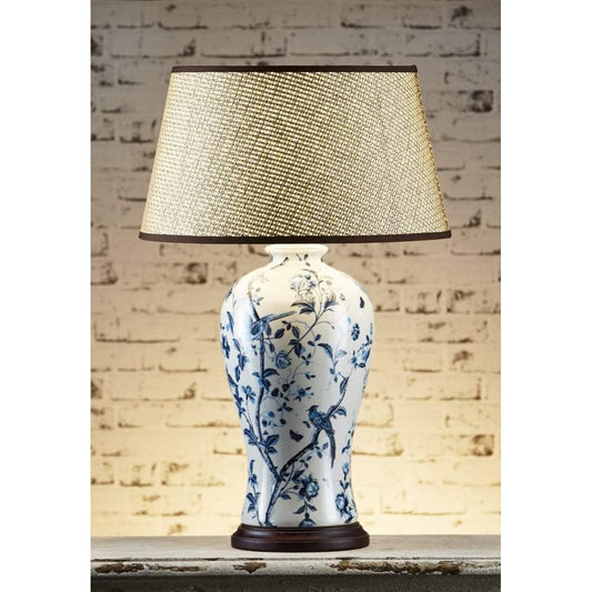 Ashleigh Table Lamp Base Blue/White-abc
