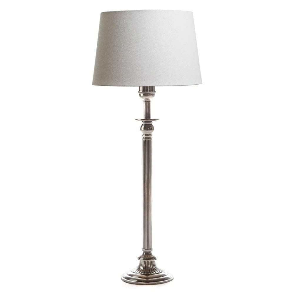 Chelsea Table Lamp Base Antique Silver-abc