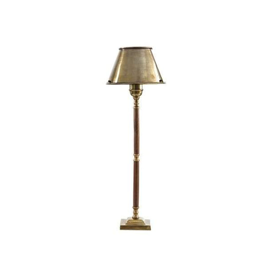 Nantucket Table Lamp W/Metal Shade Brs-abc