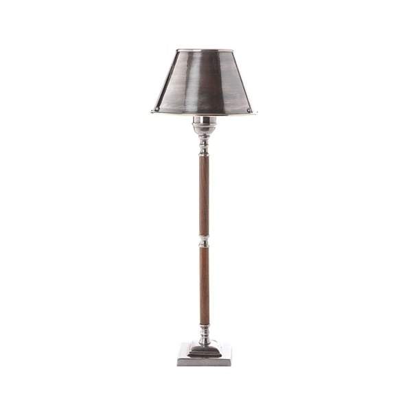 Nantucket Table Lamp W/Metal Shade Sil-abc