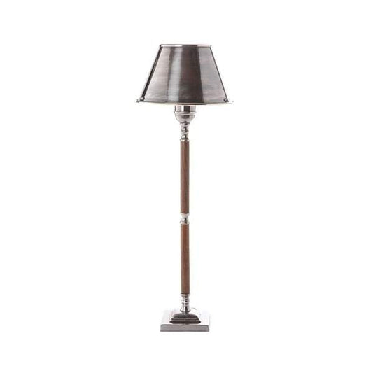 Nantucket Table Lamp W/Metal Shade Sil-abc