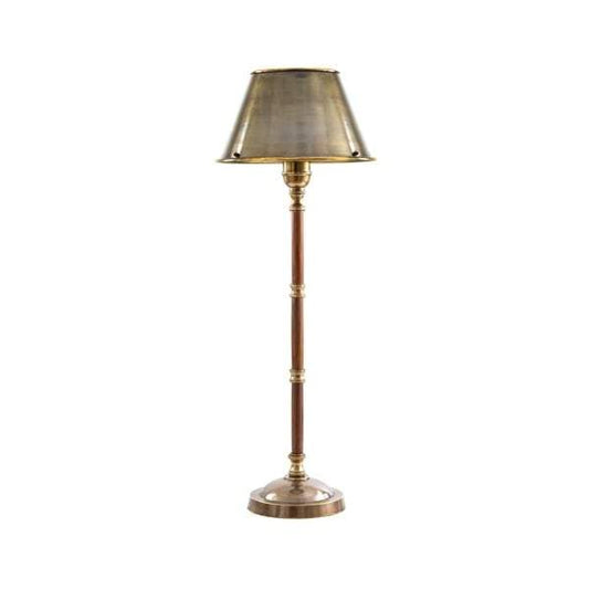 Delaware Table Lamp W/Metal Shade Brass-abc