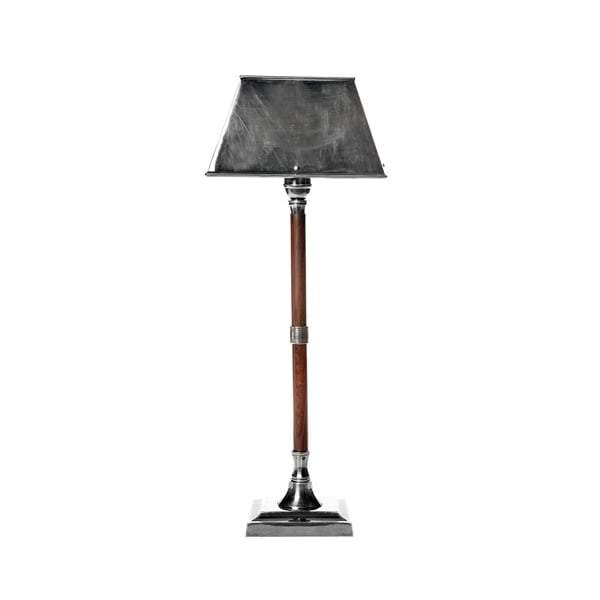 Jersey Table Lamp W/Shade Silver/Timber-abc