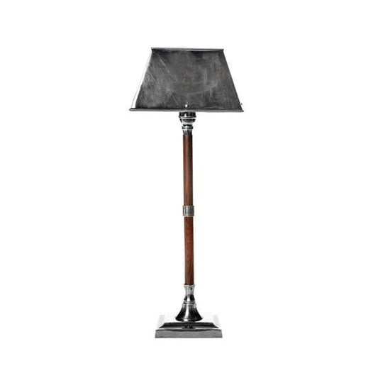 Jersey Table Lamp W/Shade Silver/Timber-abc