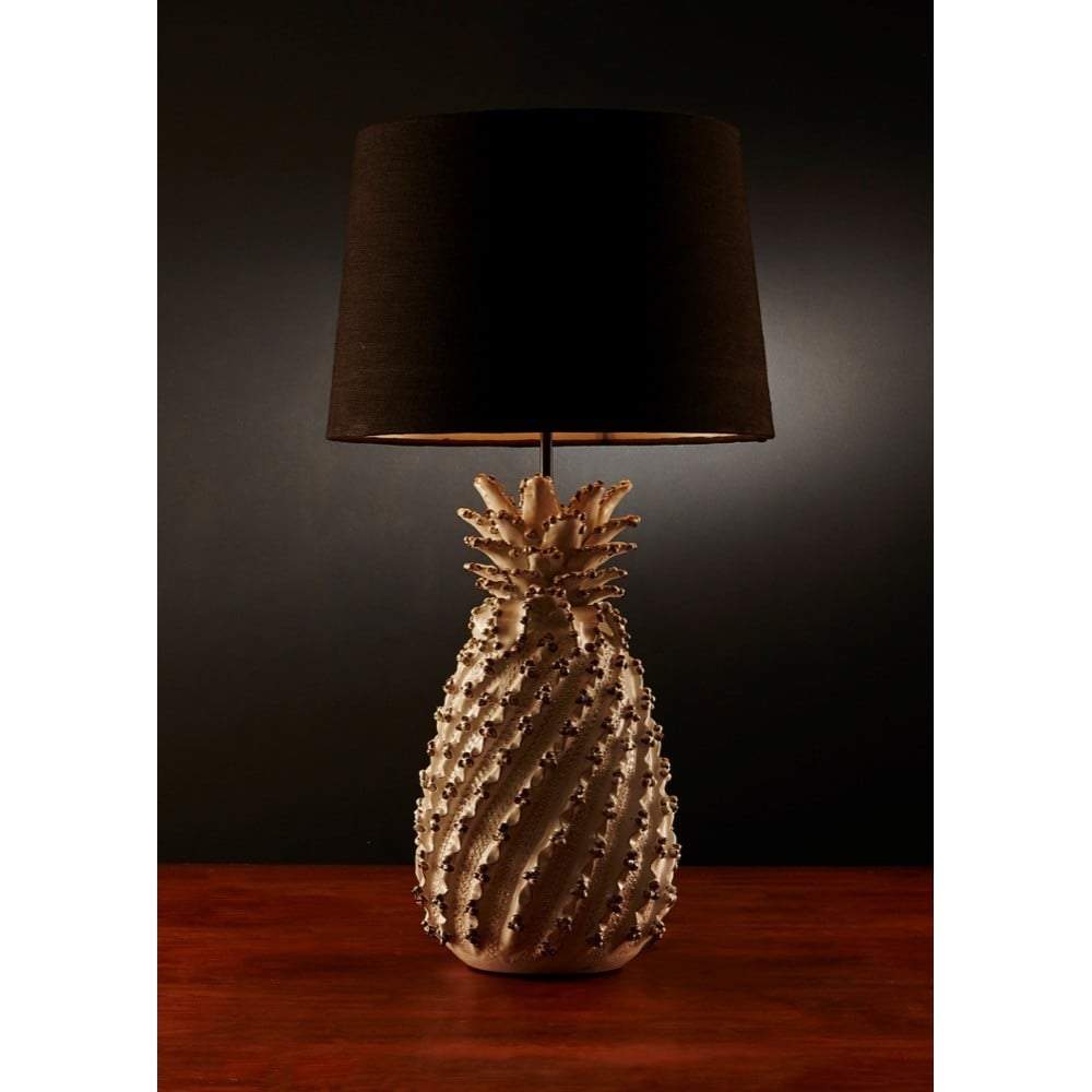 Pineapple Table Lamp Base White-abc