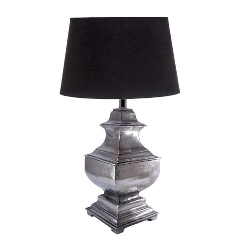 Delphi Table Lamp Base Antique Silver-abc