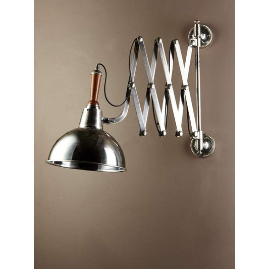 Rosendal Wall Scissor Lamp Silver-abc