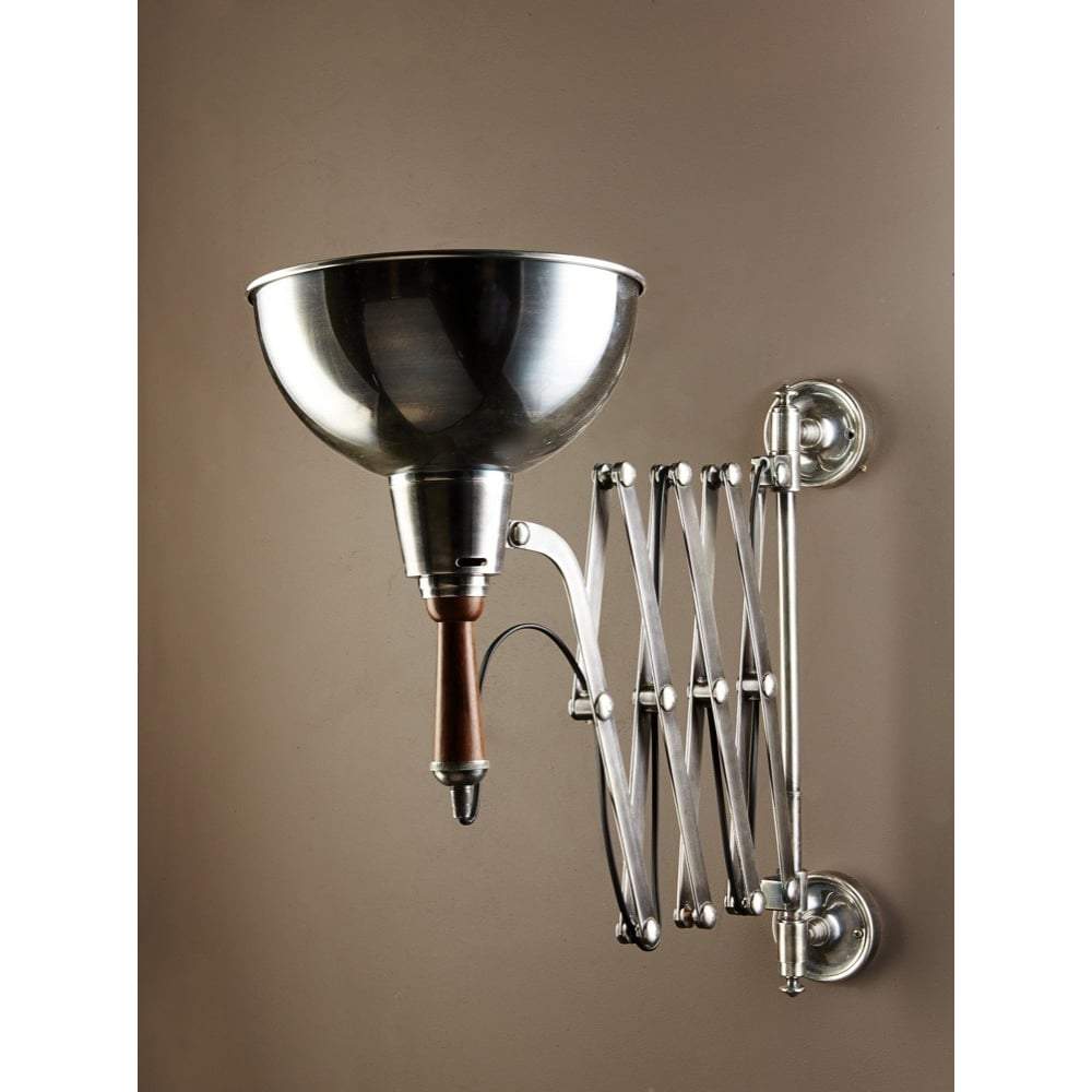 Rosendal Wall Scissor Lamp Silver-abc